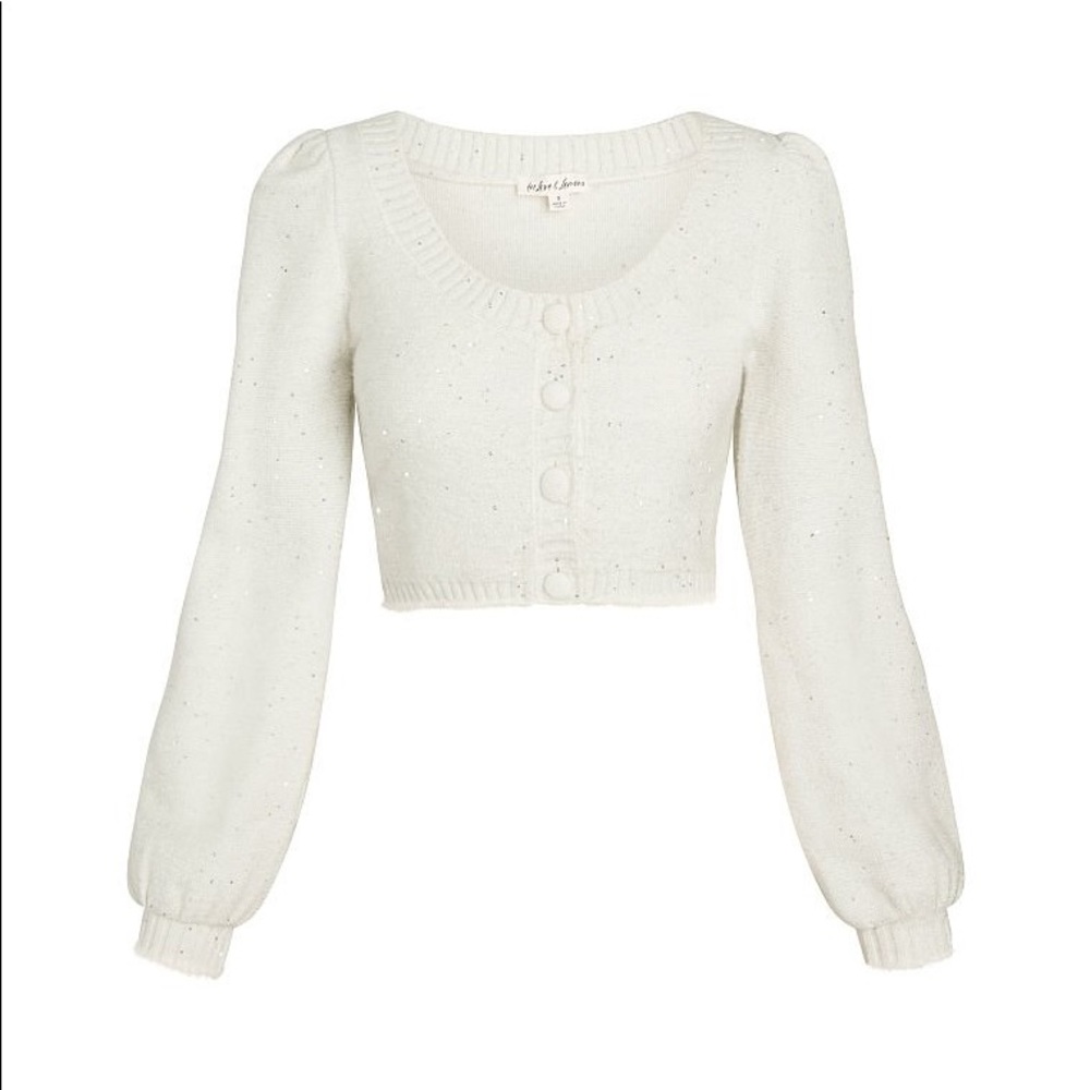 FOR LOVE & LEMONS Odette Glitter Knit Cardigan - Picture 7 of 9